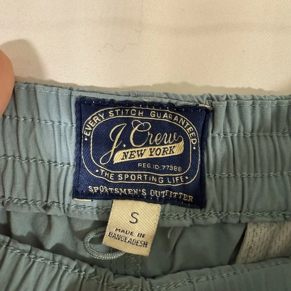J. Crew Shorts Women's Small Light Green Pull On Drawstring Hiking Pockets